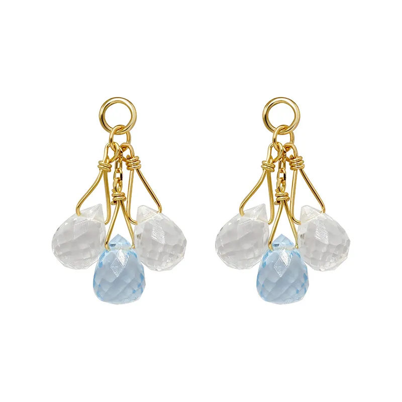 High Quality Stainless Steel Jewelry Necklace Color Stone Setting