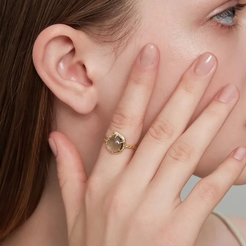 High Quality Stainless Steel Jewelry Necklace Color Stone Setting