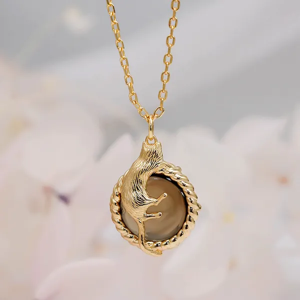 High Quality Stainless Steel Jewelry Necklace Color Stone Setting