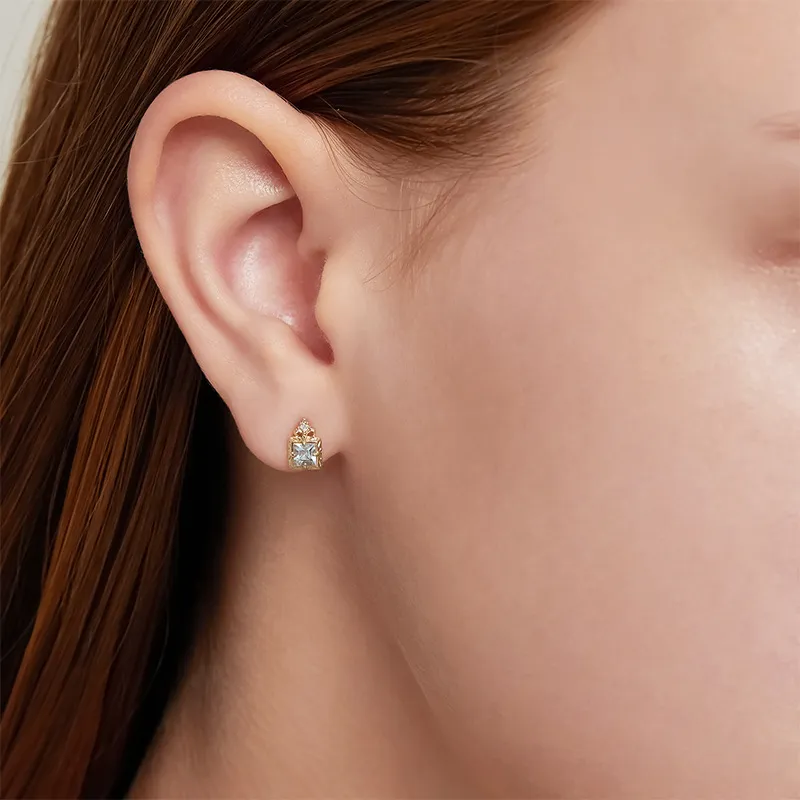 High Quality Stainless Steel Jewelry Necklace Color Stone Setting