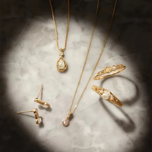 High Quality Stainless Steel Jewelry Necklace Color Stone Setting