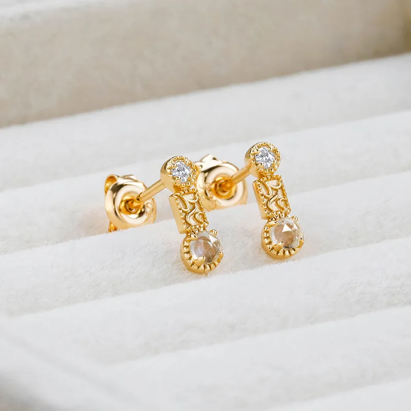 High Quality Stainless Steel Jewelry Necklace Color Stone Setting