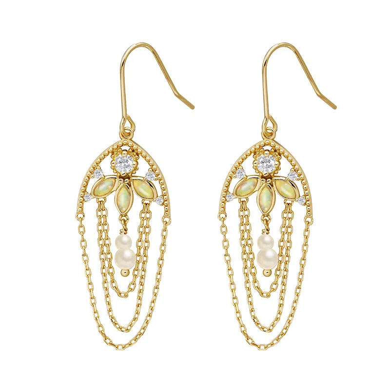 High Quality Stainless Steel Jewelry Necklace Color Stone Setting