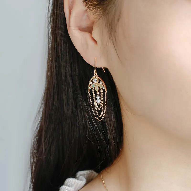 High Quality Stainless Steel Jewelry Necklace Color Stone Setting