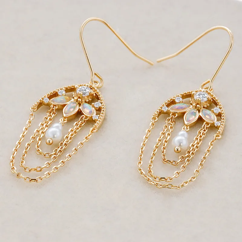 High Quality Stainless Steel Jewelry Necklace Color Stone Setting