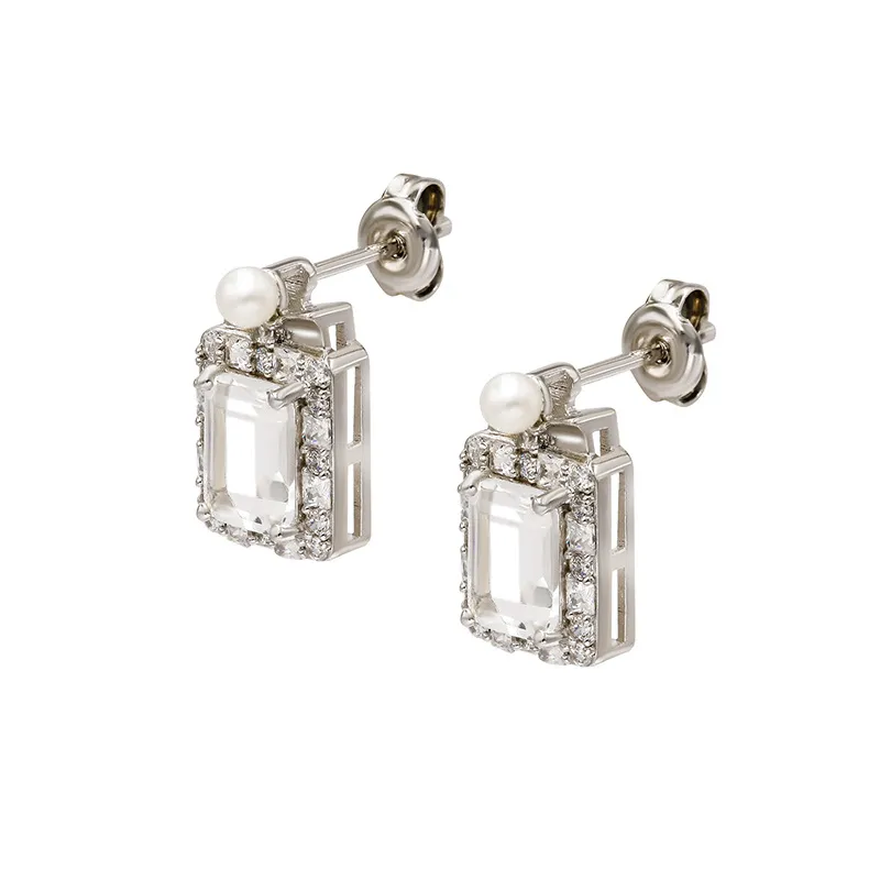 High Quality Stainless Steel Jewelry Necklace Color Stone Setting