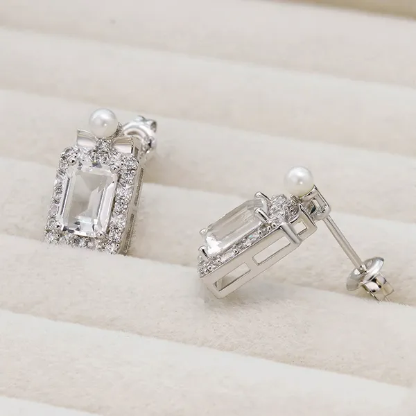 High Quality Stainless Steel Jewelry Necklace Color Stone Setting