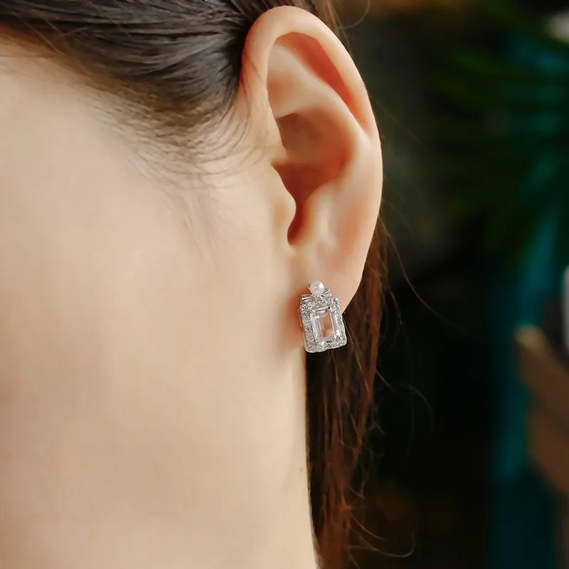 High Quality Stainless Steel Jewelry Necklace Color Stone Setting