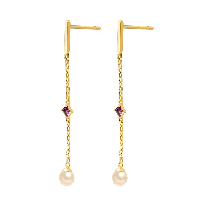 High Quality Stainless Steel Jewelry Necklace Color Stone Setting