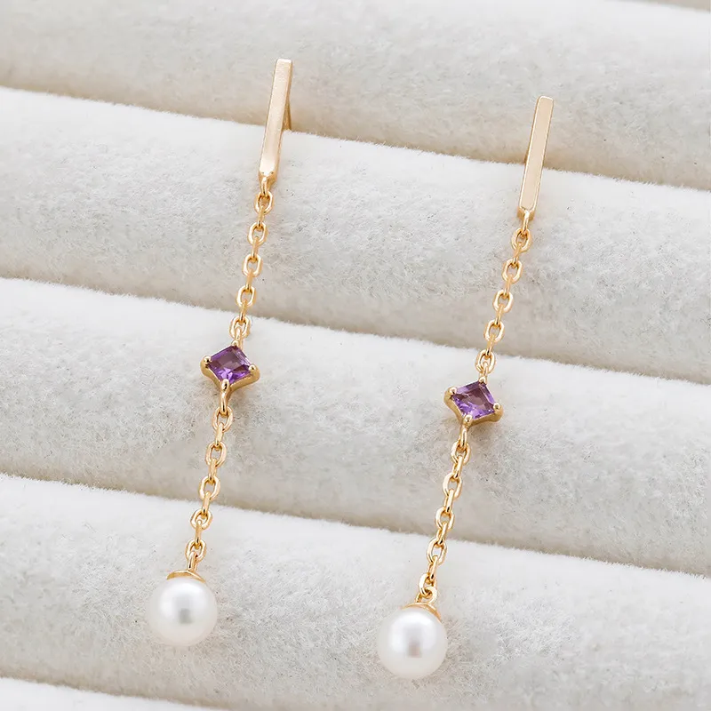 High Quality Stainless Steel Jewelry Necklace Color Stone Setting