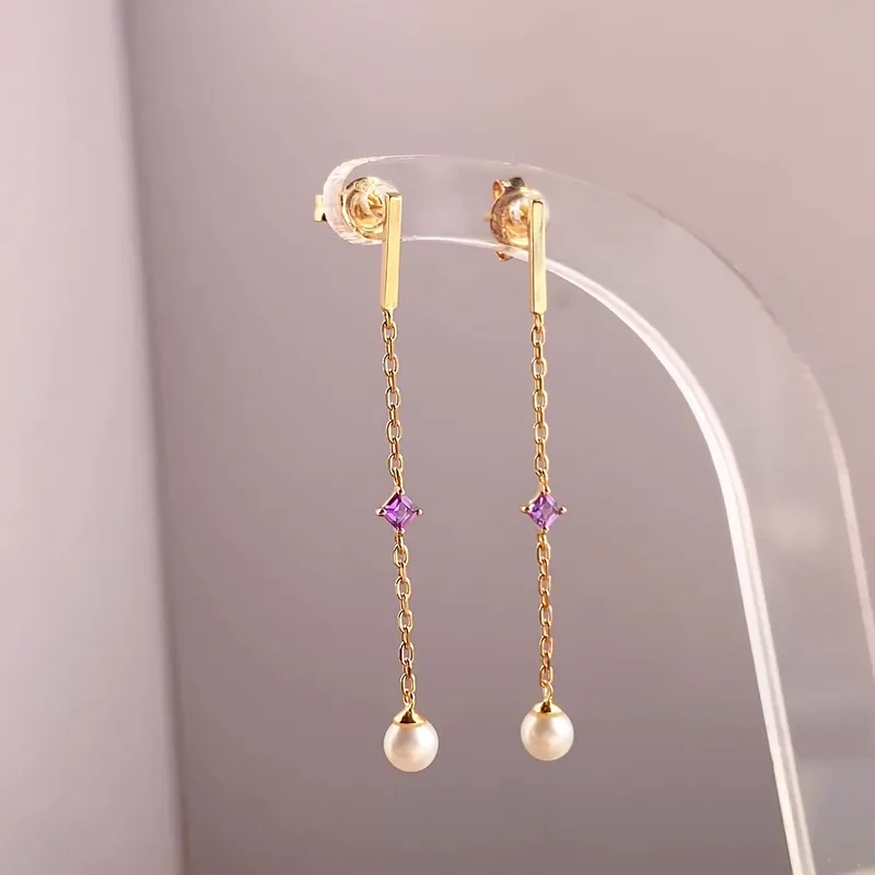 High Quality Stainless Steel Jewelry Necklace Color Stone Setting