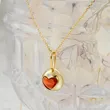 High Quality Stainless Steel Jewelry Necklace Color Stone Setting