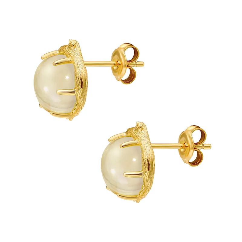 High Quality Stainless Steel Jewelry Necklace Color Stone Setting