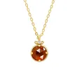 High Quality Stainless Steel Jewelry Necklace Color Stone Setting