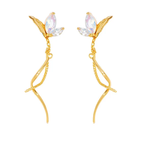 High Quality Stainless Steel Jewelry Necklace Color Stone Setting