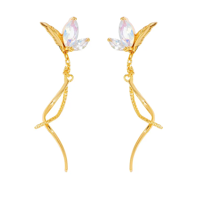 High Quality Stainless Steel Jewelry Necklace Color Stone Setting