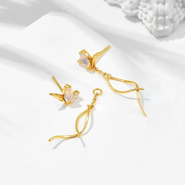 High Quality Stainless Steel Jewelry Necklace Color Stone Setting