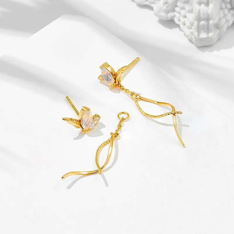 High Quality Stainless Steel Jewelry Necklace Color Stone Setting