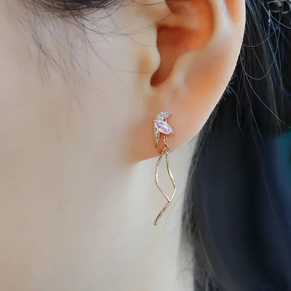 High Quality Stainless Steel Jewelry Necklace Color Stone Setting