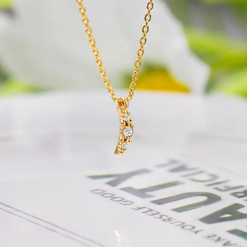 High Quality Stainless Steel Jewelry Necklace Color Stone Setting