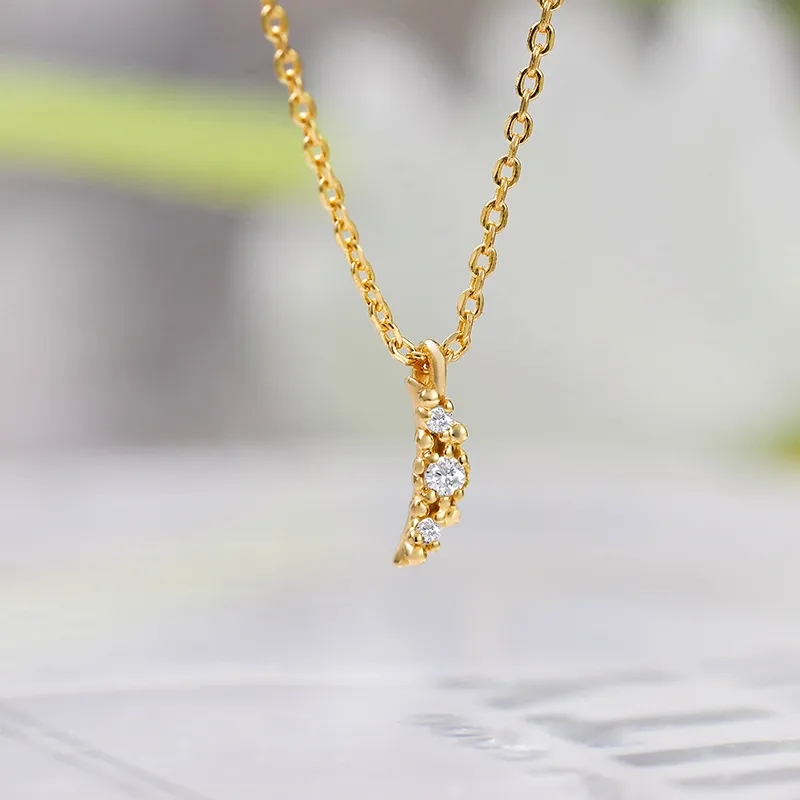 High Quality Stainless Steel Jewelry Necklace Color Stone Setting