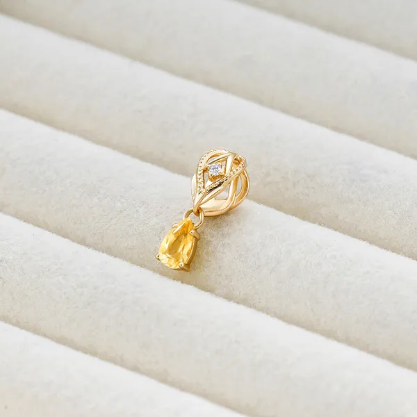 High Quality Stainless Steel Jewelry Necklace Color Stone Setting