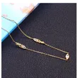 High Quality Stainless Steel Jewelry Necklace Color Stone Setting