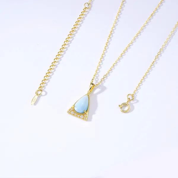 High Quality Stainless Steel Jewelry Necklace Color Stone Setting