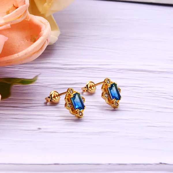 High Quality Stainless Steel Jewelry Necklace Color Stone Setting