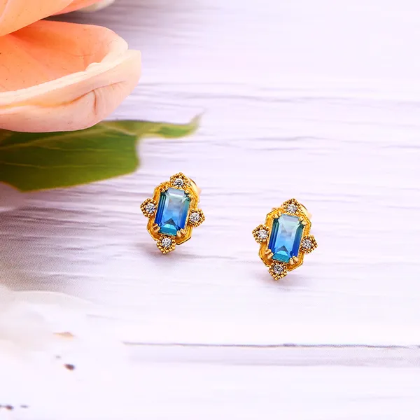 High Quality Stainless Steel Jewelry Necklace Color Stone Setting