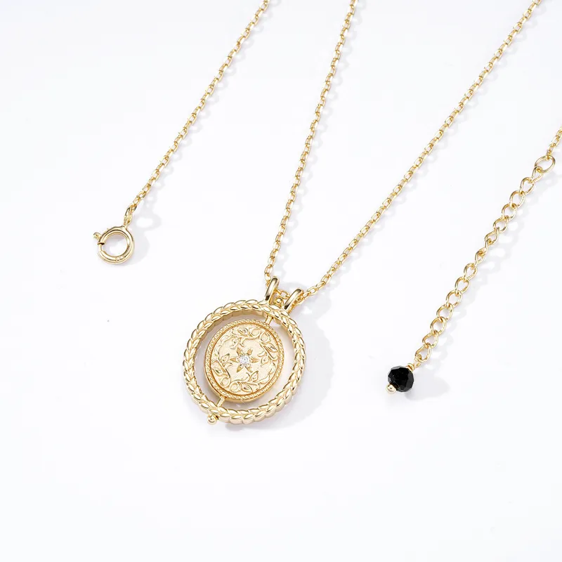 High Quality Stainless Steel Jewelry Necklace Color Stone Setting