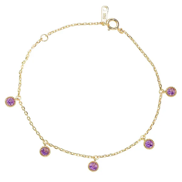 High Quality Stainless Steel Jewelry Necklace Color Stone Setting