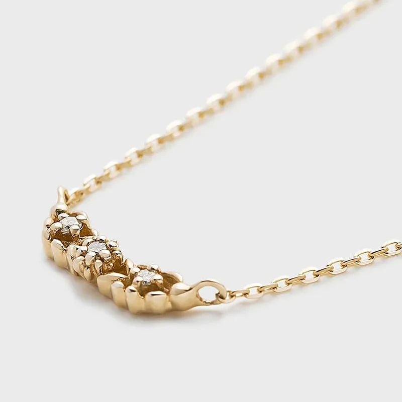 High Quality Stainless Steel Jewelry Necklace Color Stone Setting