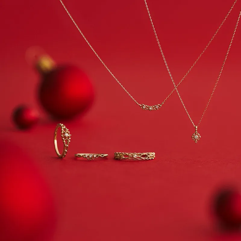 High Quality Stainless Steel Jewelry Necklace Color Stone Setting