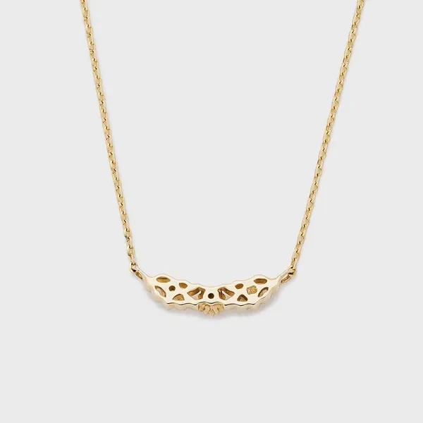 High Quality Stainless Steel Jewelry Necklace Color Stone Setting