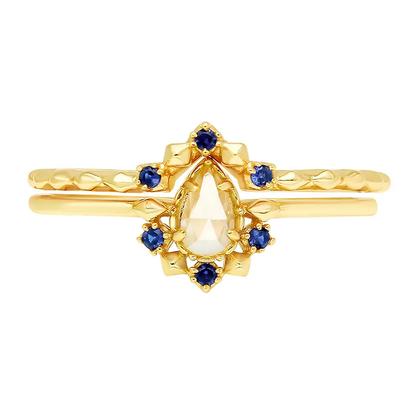 High Quality Stainless Steel Jewelry Necklace Color Stone Setting