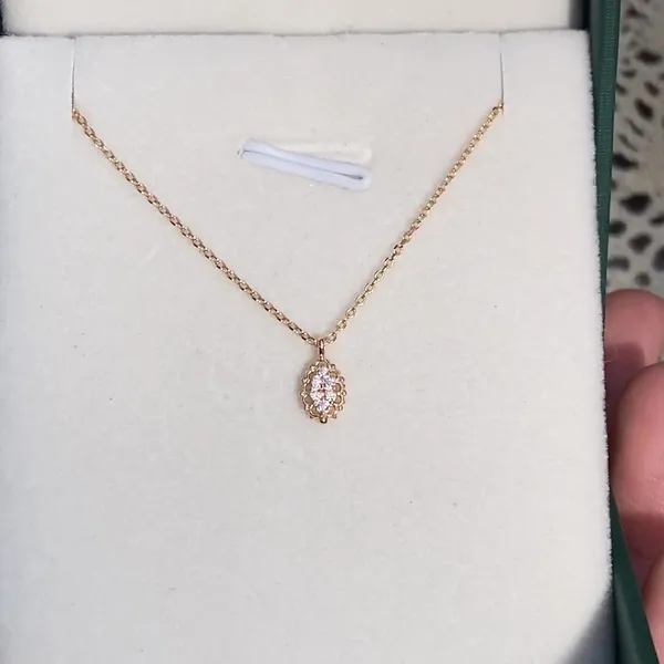 High Quality Stainless Steel Jewelry Necklace Color Stone Setting