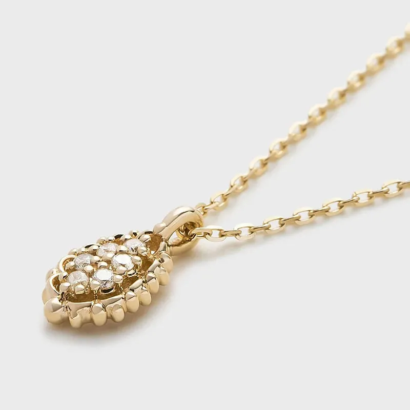 High Quality Stainless Steel Jewelry Necklace Color Stone Setting