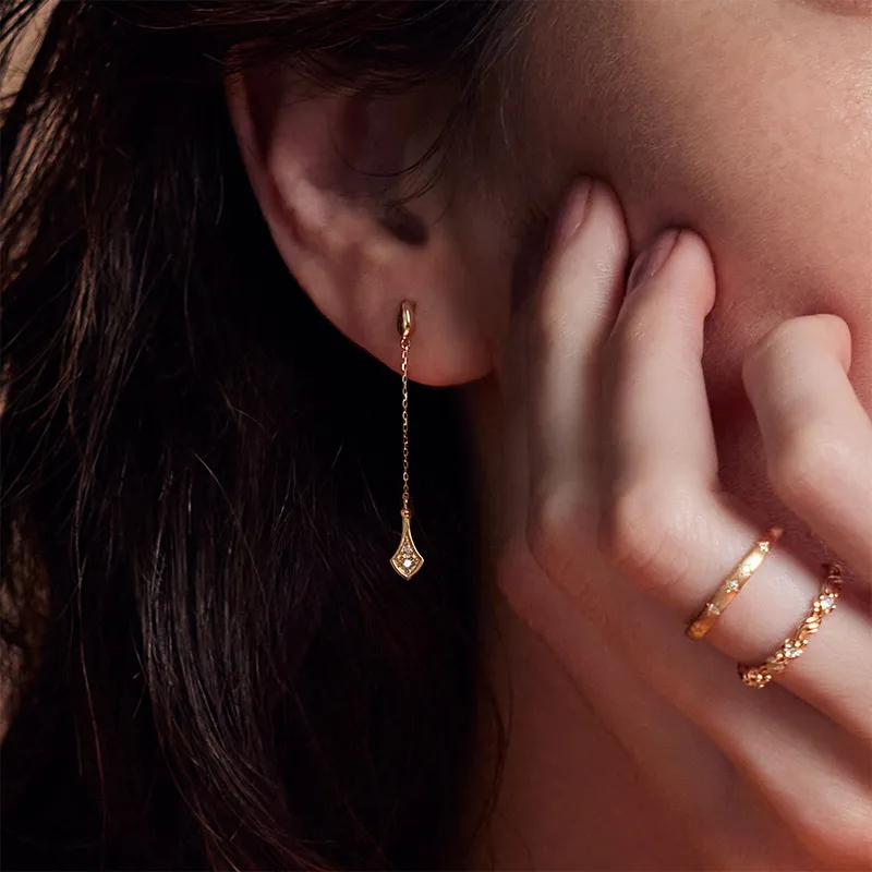 High Quality Stainless Steel Jewelry Necklace Color Stone Setting