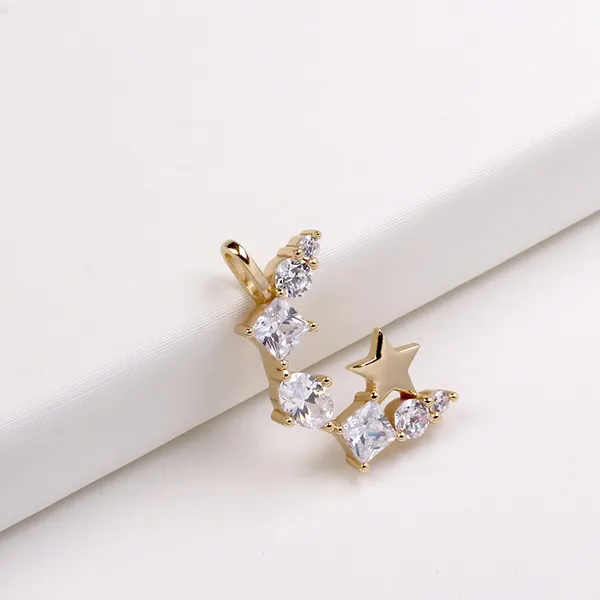 High Quality Stainless Steel Jewelry Necklace Color Stone Setting