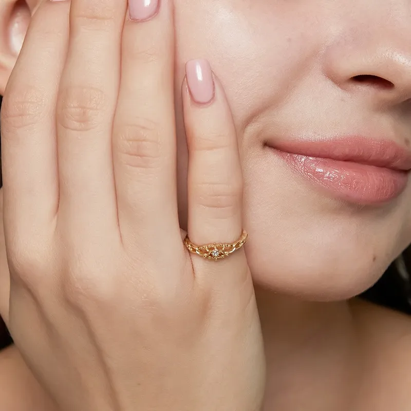 High Quality Stainless Steel Jewelry Necklace Color Stone Setting