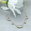 High Quality Stainless Steel Jewelry Necklace Color Stone Setting