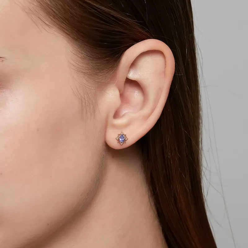 High Quality Stainless Steel Jewelry Necklace Color Stone Setting