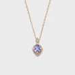 High Quality Stainless Steel Jewelry Necklace Color Stone Setting