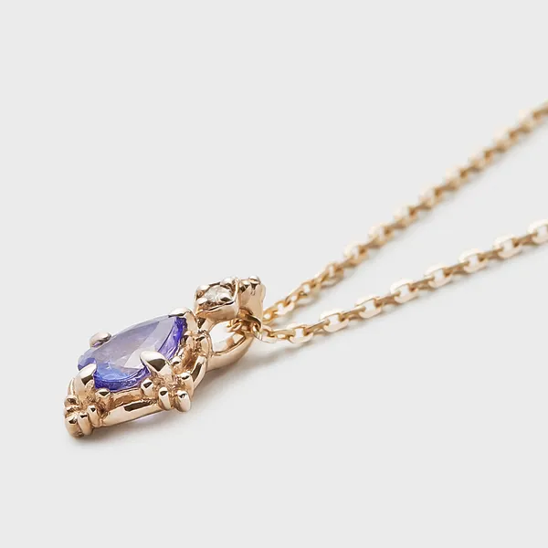 High Quality Stainless Steel Jewelry Necklace Color Stone Setting