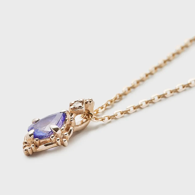 High Quality Stainless Steel Jewelry Necklace Color Stone Setting