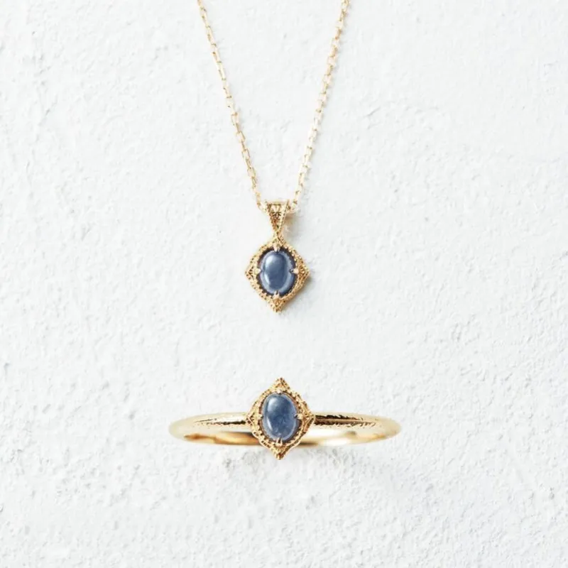 High Quality Stainless Steel Jewelry Necklace Color Stone Setting