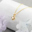 High Quality Stainless Steel Jewelry Necklace Color Stone Setting