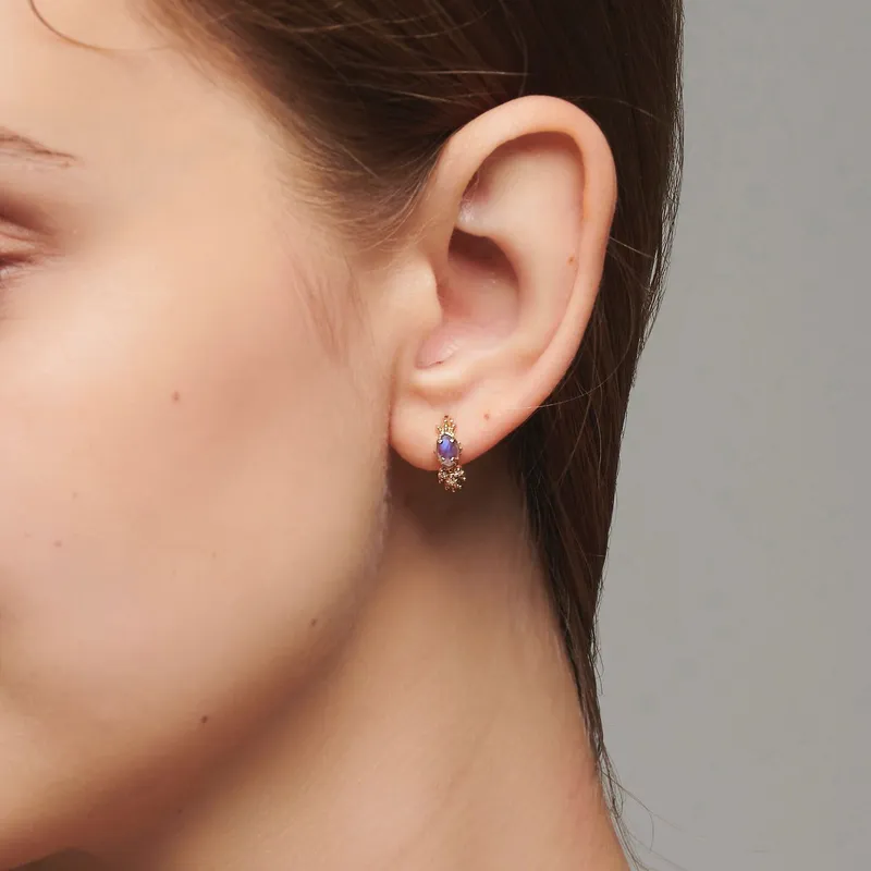 High Quality Stainless Steel Jewelry Necklace Color Stone Setting