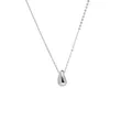 Stainless Steel Dropwater Elements Pendant Necklace
